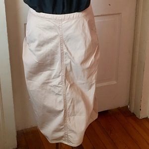 Prada Miu Miu pencil skirt size 4 off white tan